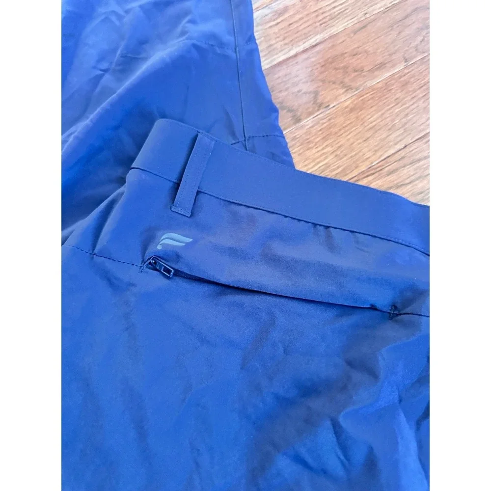 Men's Navy Blue Fabletics Slim Fit Tapered The Don Trouser Pants
